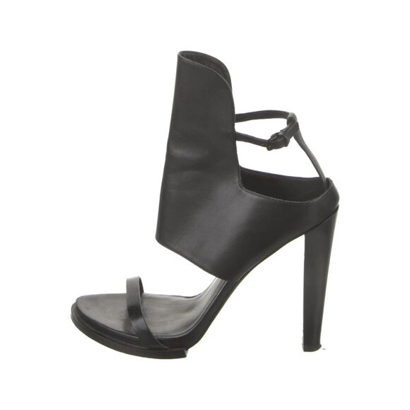 Alexander Wang Black Leather Gladiator Strappy Sandals Heels 35 - Picture 1 of 13